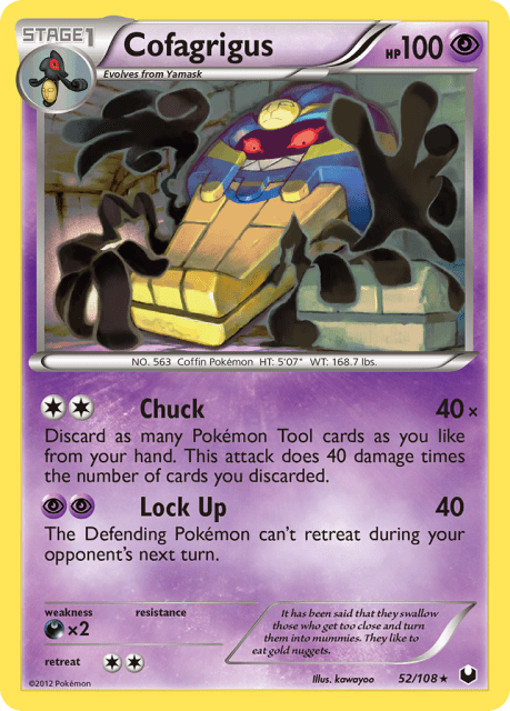 Cofagrigus (Cracked Ice Holofoil) (52) — Dark Explorers