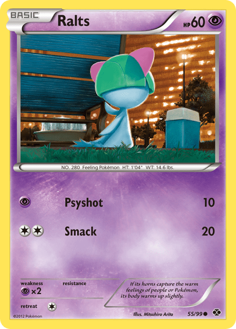 Ralts (Reverse Holofoil) (55) — Next Destinies