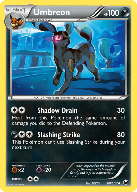 Umbreon (Reverse Holofoil) (60) — Dark Explorers