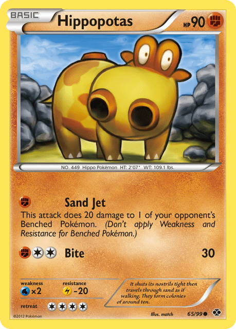 Hippopotas (Reverse Holofoil) (65) — Next Destinies