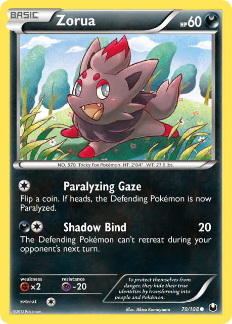 Zorua (Reverse Holofoil) (70) — Dark Explorers