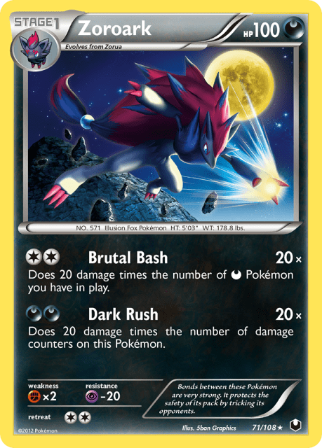 Zoroark (Reverse Holofoil) (71) — Dark Explorers