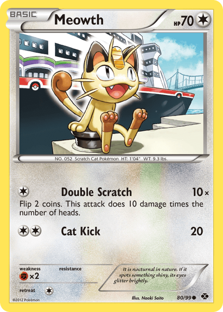 Meowth (Reverse Holofoil) (80) — Next Destinies