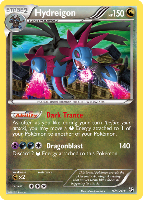 Hydreigon (Holofoil) (97) — Dragons Exalted