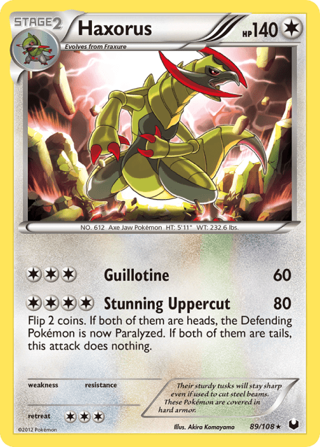 Haxorus (Reverse Holofoil) (89) — Dark Explorers