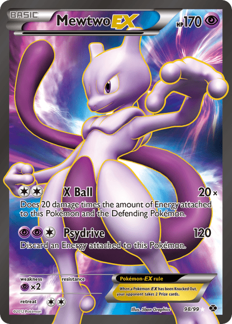 Mewtwo-EX (Holofoil) (98) — Next Destinies
