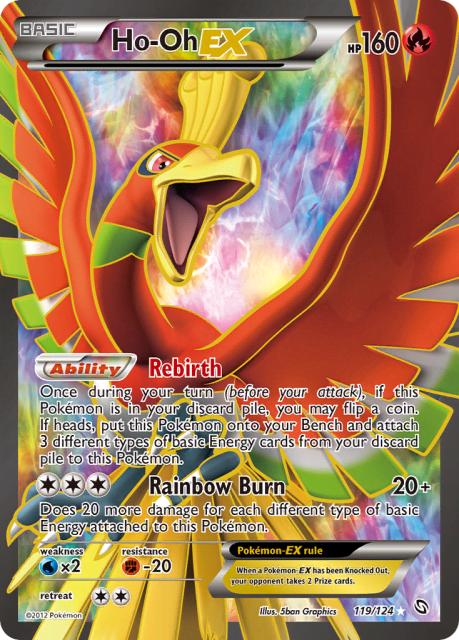 Ho-Oh-EX (Holofoil) (119) — Dragons Exalted