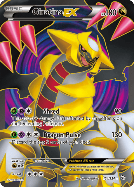 Giratina-EX (Holofoil) (124) — Dragons Exalted
