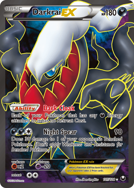 Darkrai-EX (Holofoil) (107) — Dark Explorers