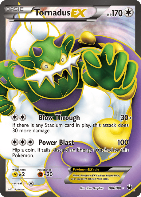 Tornadus-EX (Holofoil) (108) — Dark Explorers