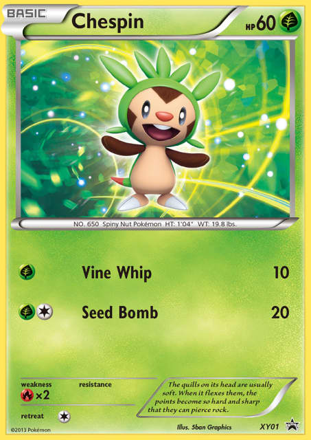 Chespin (Holofoil) (XY01) — XY Black Star Promos