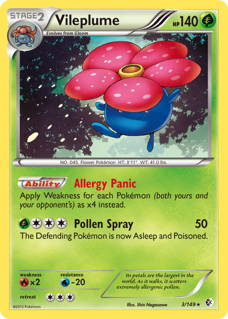 Vileplume (Holofoil) (3) — Boundaries Crossed