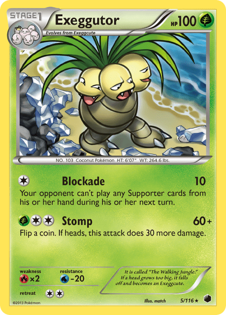 Exeggutor (Reverse Holofoil) (5) — Plasma Freeze