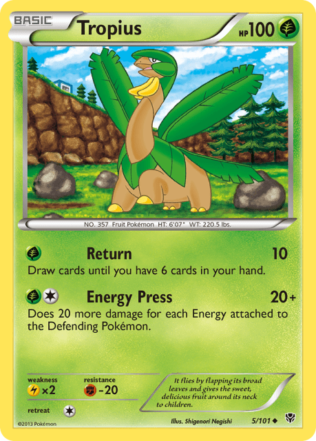Tropius (League Stamp) (5) — Plasma Blast