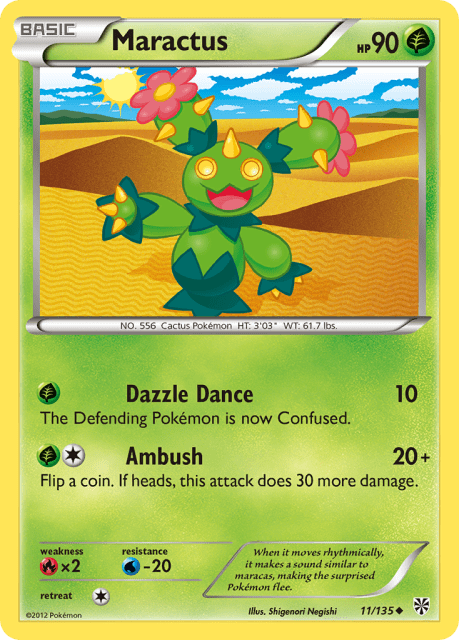 Maractus (Reverse Holofoil) (11) — Plasma Storm