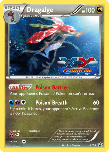 Dragalge (Holofoil) (XY10) — XY Black Star Promos