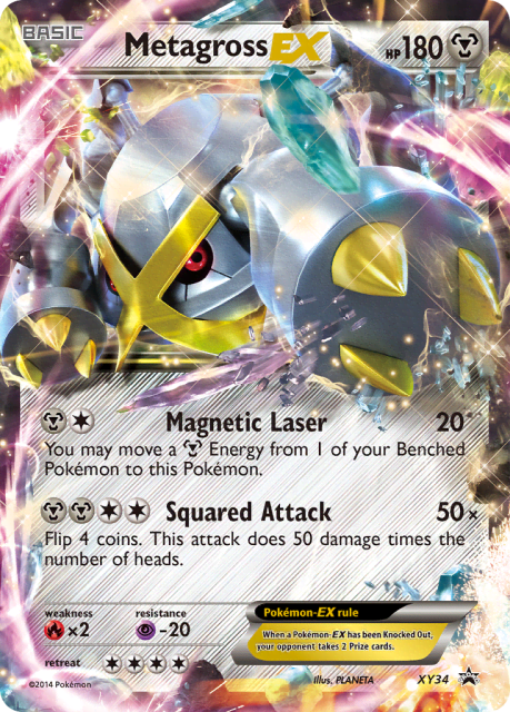 Metagross-EX (Holofoil) (XY34) — XY Black Star Promos