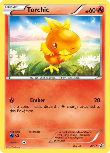 Torchic (Holofoil) (XY37) — XY Black Star Promos