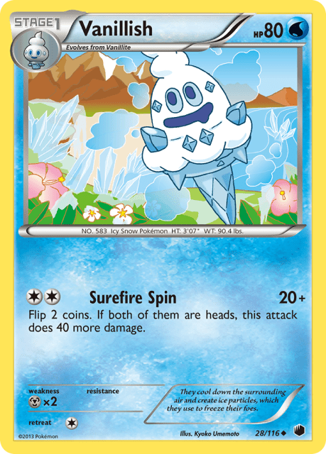Vanillish (Reverse Holofoil) (28) — Plasma Freeze