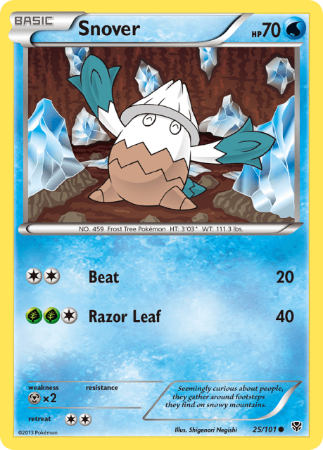 Snover (Reverse Holofoil) (25) — Plasma Blast