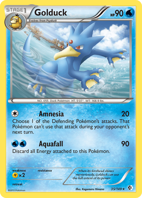 Golduck (Reverse Holofoil) (35) — Boundaries Crossed