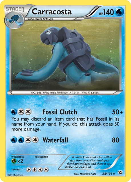 Carracosta (Reverse Holofoil) (28) — Plasma Blast