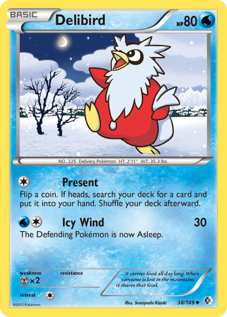Delibird (League2nd Place Stamp) (38) — Boundaries Crossed
