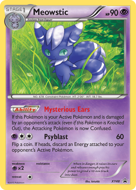Meowstic (Holofoil) (XY48) — XY Black Star Promos