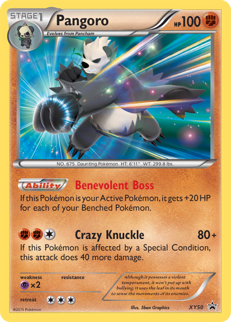 Pangoro (Holofoil) (XY50) — XY Black Star Promos