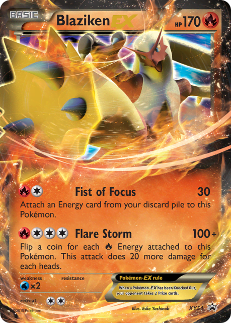 Blaziken-EX (Holofoil) (XY54) — XY Black Star Promos
