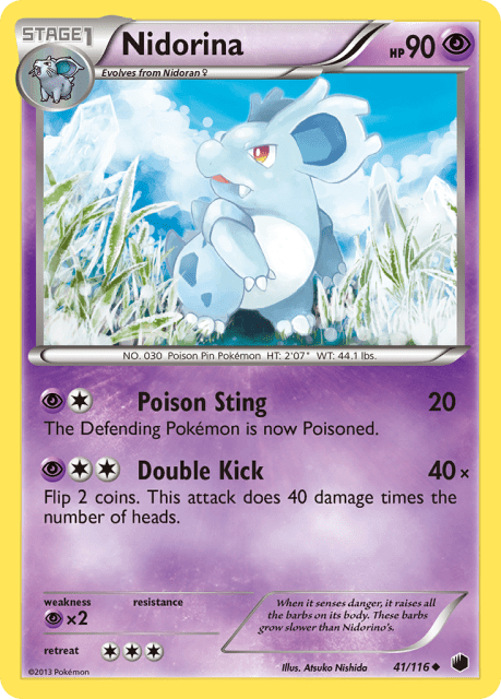 Nidorina (Reverse Holofoil) (41) — Plasma Freeze