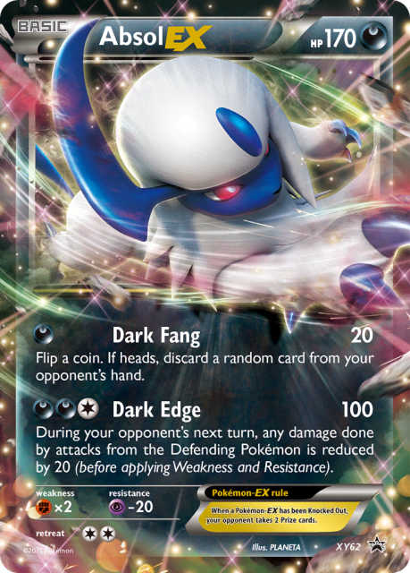 Absol-EX (Holofoil) (XY62) — XY Black Star Promos