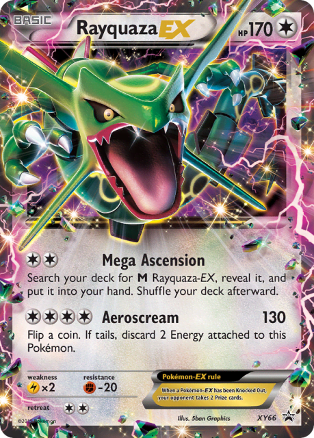 Rayquaza-EX (Holofoil) (XY66) — XY Black Star Promos
