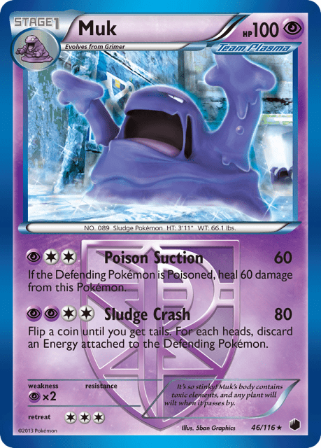 Muk (Reverse Holofoil) (46) — Plasma Freeze