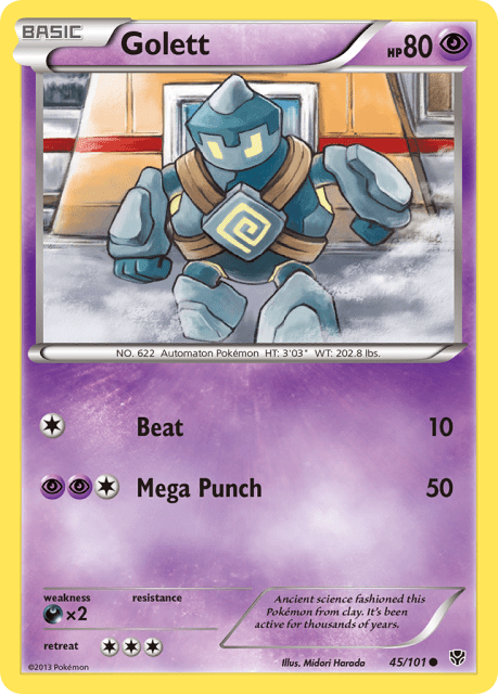 Golett (Reverse Holofoil) (45) — Plasma Blast