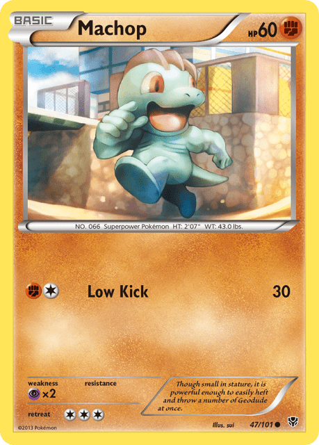 Machop (Reverse Holofoil) (47) — Plasma Blast