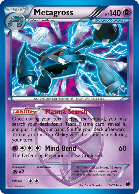 Metagross (Holofoil) (52) — Plasma Freeze