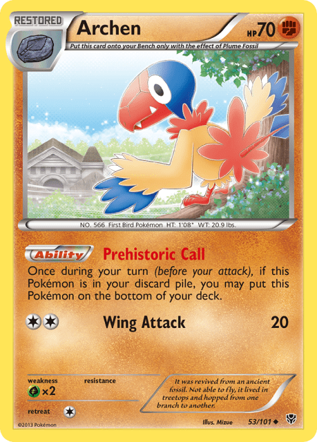 Archen (Reverse Holofoil) (53) — Plasma Blast