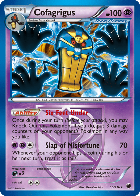 Cofagrigus (Holofoil) (56) — Plasma Freeze