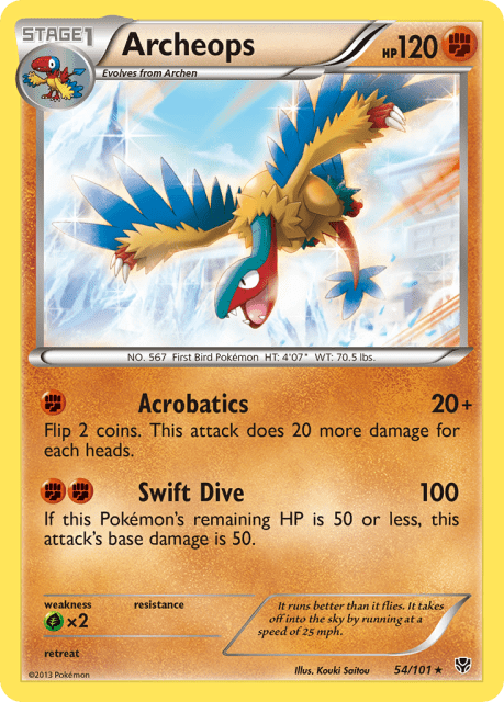 Archeops (Reverse Holofoil) (54) — Plasma Blast