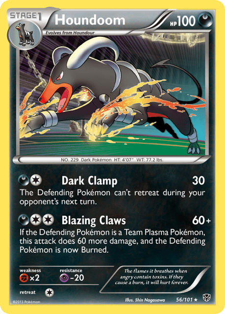 Houndoom (Reverse Holofoil) (56) — Plasma Blast