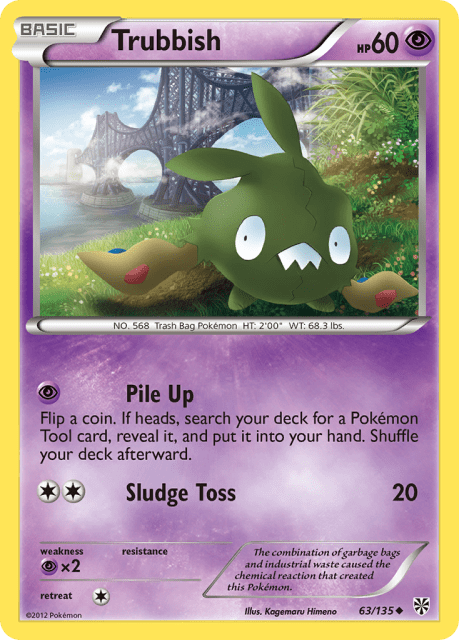 Trubbish (Reverse Holofoil) (63) — Plasma Storm