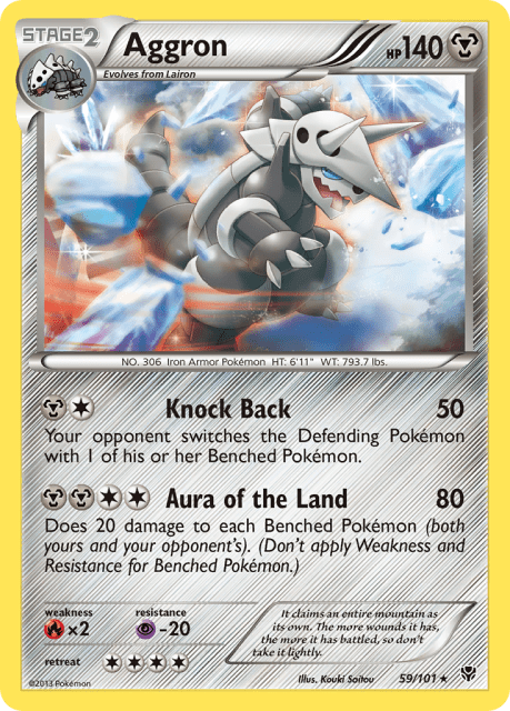 Aggron (Reverse Holofoil) (59) — Plasma Blast