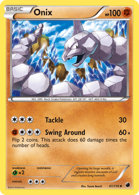 Onix (Reverse Holofoil) (61) — Plasma Freeze