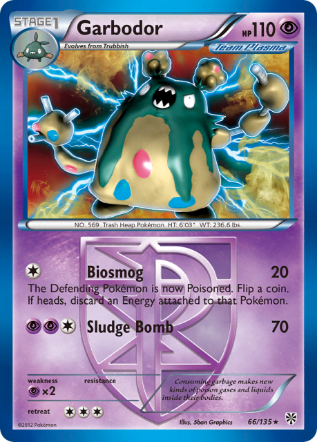 Garbodor (Holofoil) (66) — Plasma Storm
