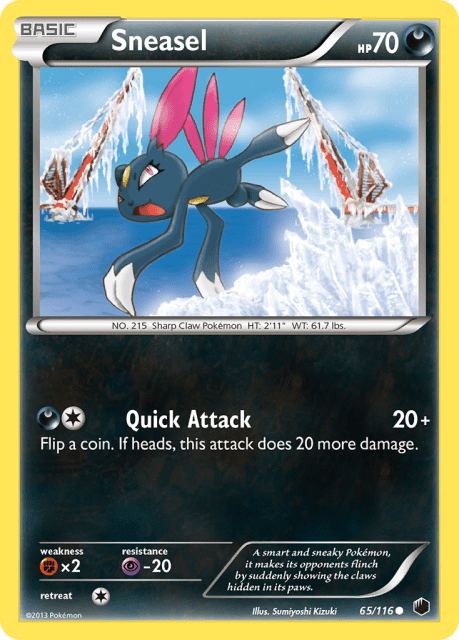 Sneasel (Reverse Holofoil) (65) — Plasma Freeze