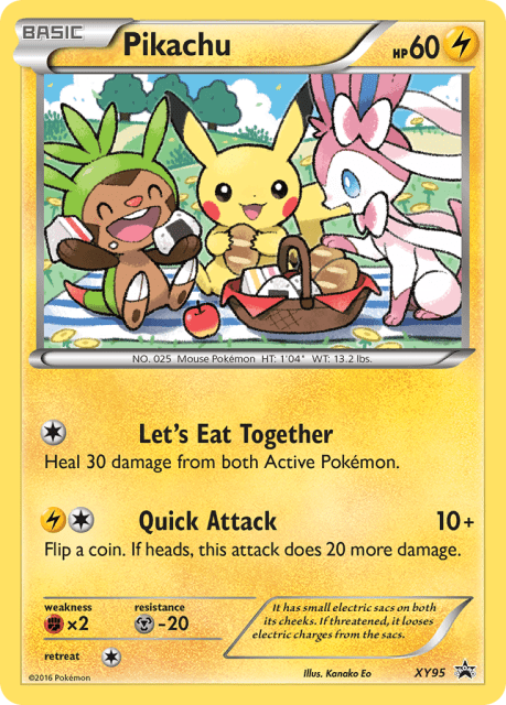 Pikachu (Holofoil) (XY95) — XY Black Star Promos