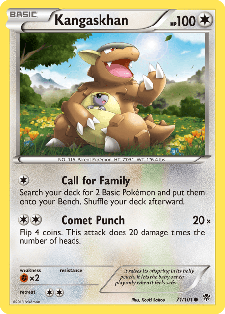 Kangaskhan (Reverse Holofoil) (71) — Plasma Blast