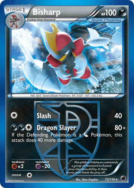 Bisharp (Reverse Holofoil) (73) — Plasma Freeze