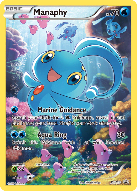 Manaphy (Holofoil) (XY113) — XY Black Star Promos